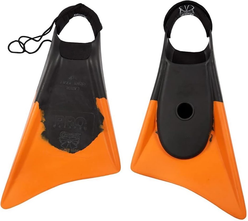 CHURCHILL Diving Fins Includes Carry Pouch, Small, 38-39 EU, Orange/Black.