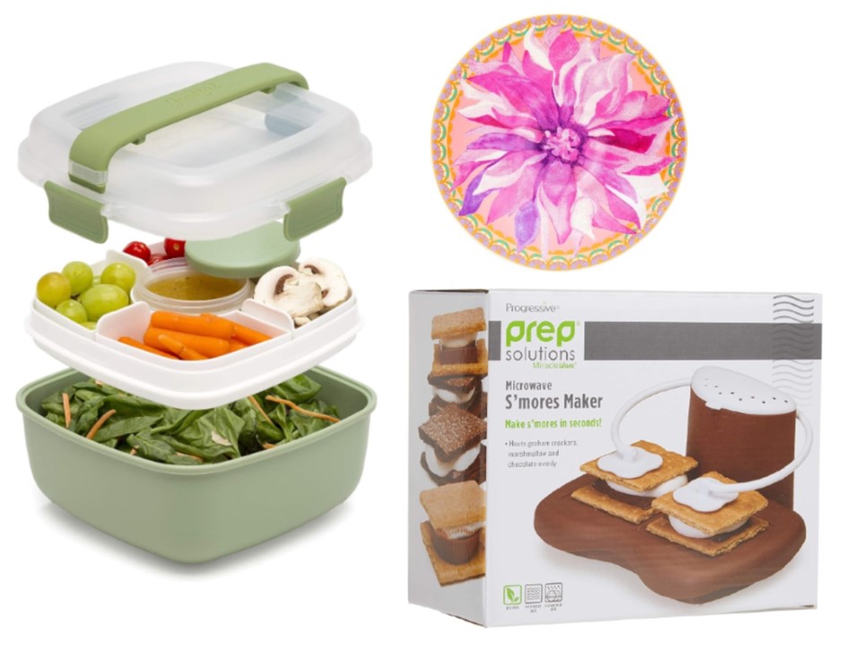 3 x Assorted Kitchen Items: x1 GOODFUL Stackable Lunch Box, Bento Style Wit