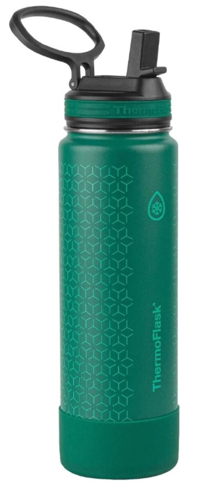 THERMOFLASK Double-Wall Vacuum Insulated Bottle, 710mL, Stainless Steel, Gr