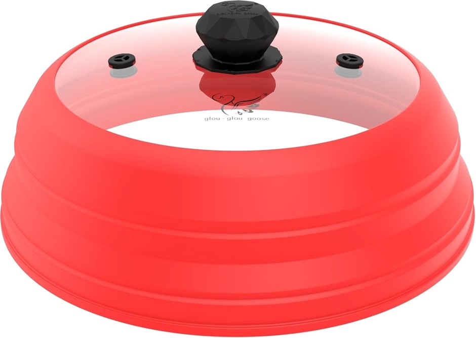 Microwave Splatter Silicone Cover Collapsible, Vented Multifunction Splash