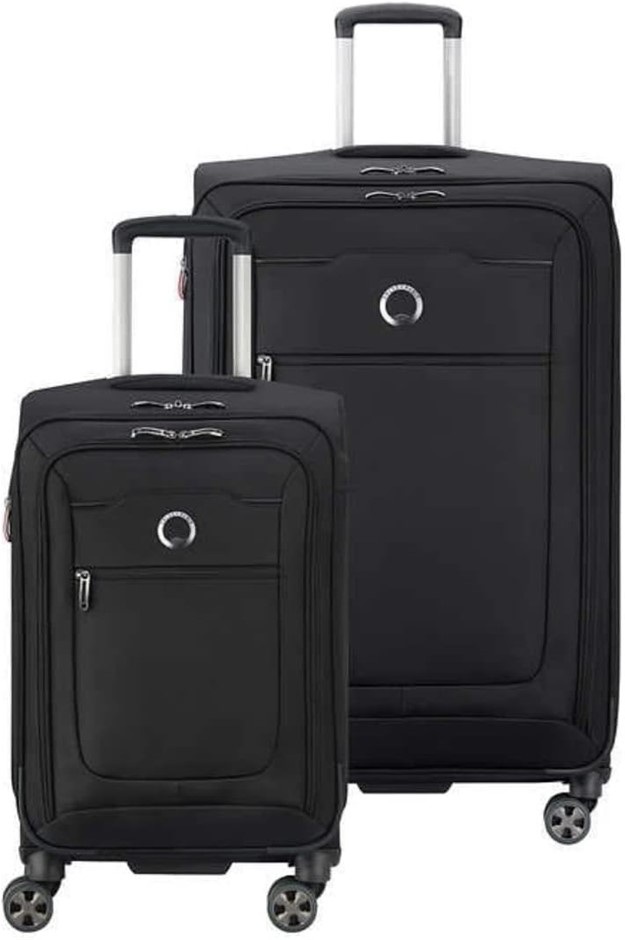 DELSEY Paris Softside Expandable 2 Piece Luggage Set with Spinner Wheels, B