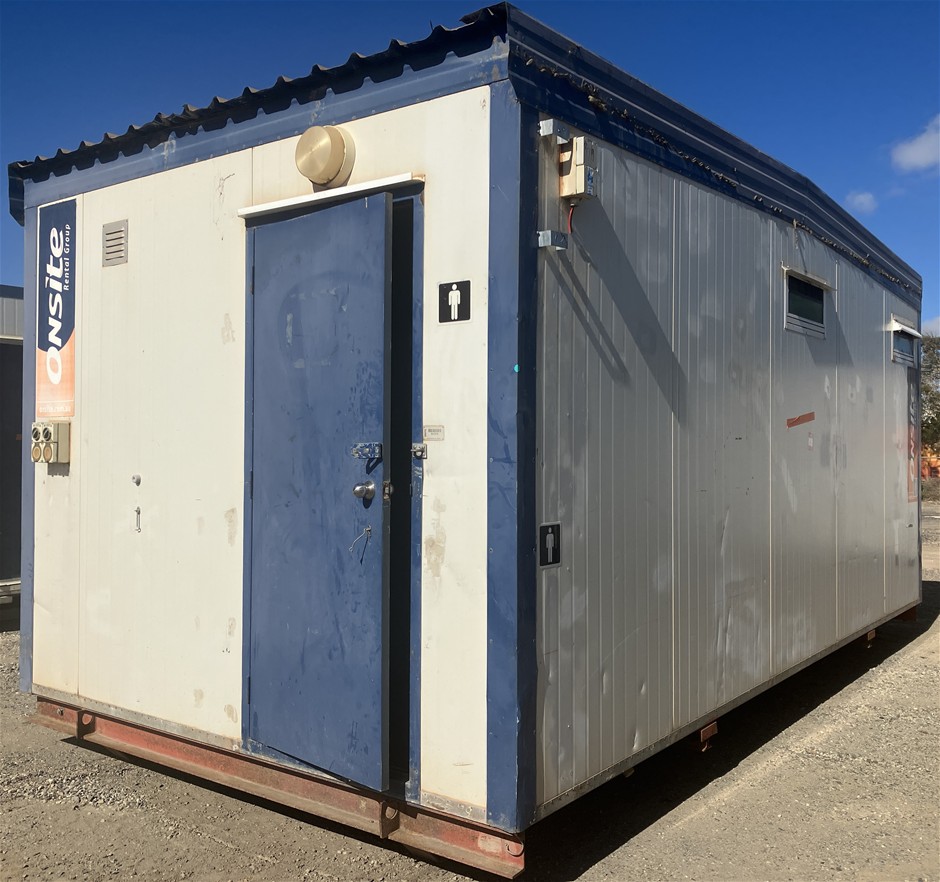 Portable Toilet Block - 6.0m x 3.0m - M-F - Cyclone Rated