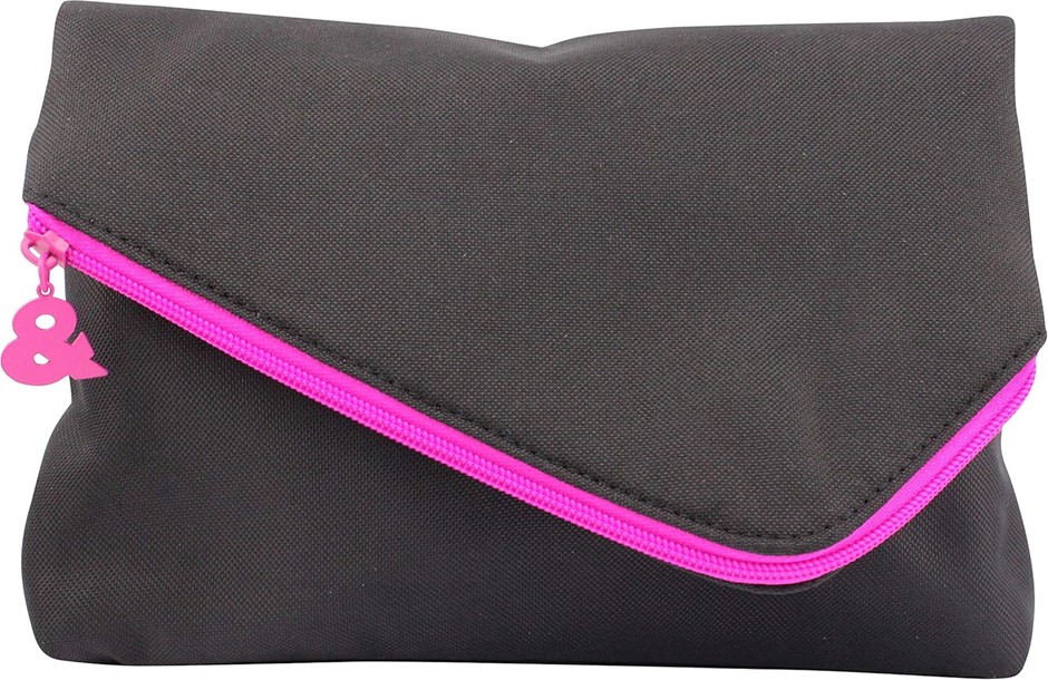 TONI & GUY Heat-Protect Gift Bag, Black/Fuchsia.