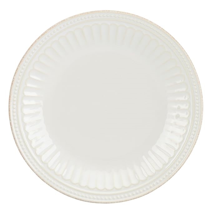 LENOX French Perle Groove Accent Plate, Set of 3, White