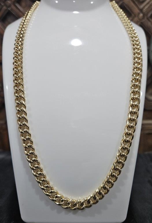 18k Italy Stamped Yellow Gold Filled Chain-Quality Guarantee-50cm