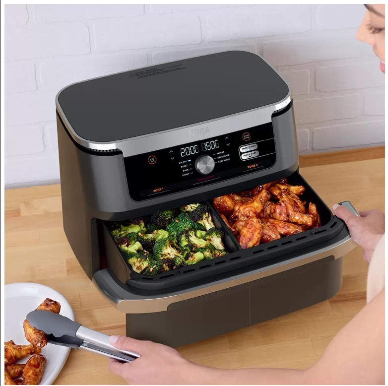 Ninja XXXL FlexDrawer Air Fryer AF500ANZ, Black, 10.4L. NB: Used, Test Ok.