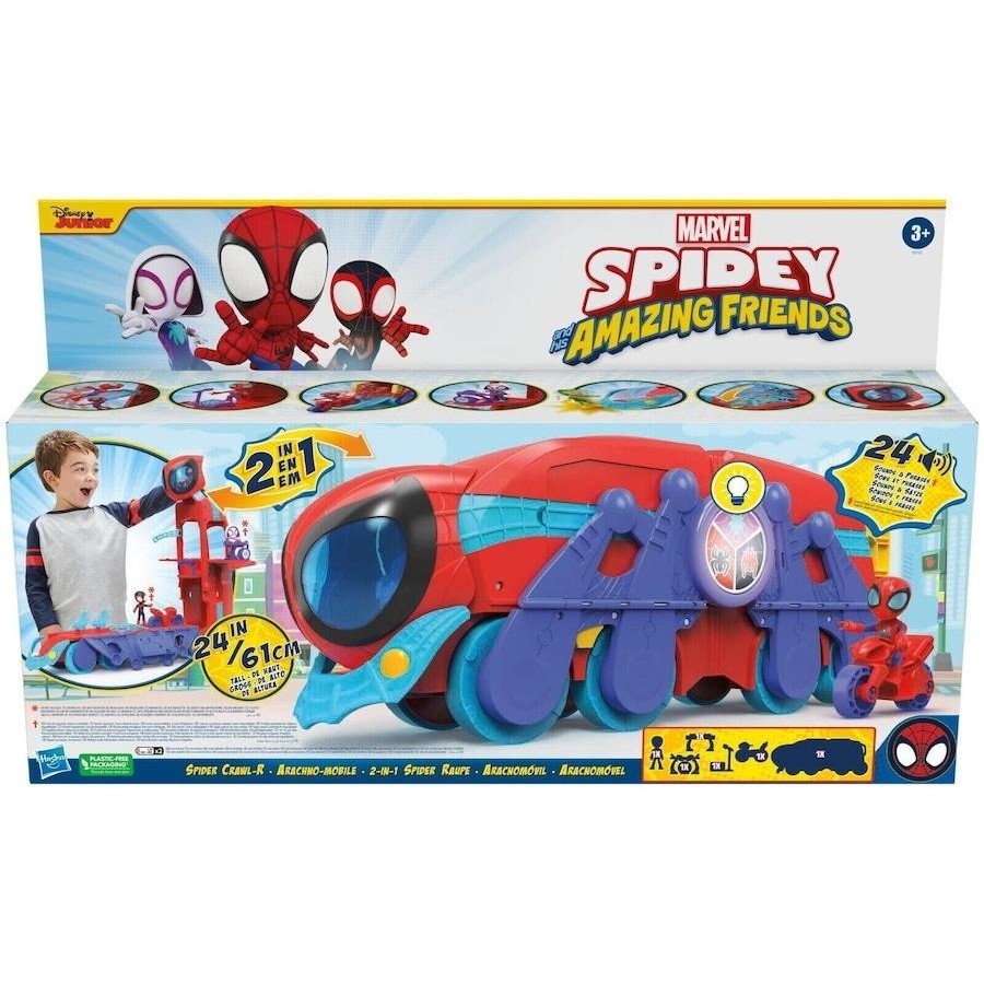 HASBRO Spidey & His Extraordinary Friends, Spider Crawl-R Arachno-Mobile 2-