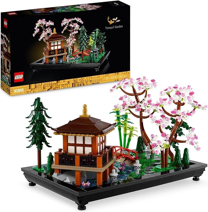 LEGO Icons Tranquil Garden 10315 Building Kit. NB: Box Slightly Creased dur