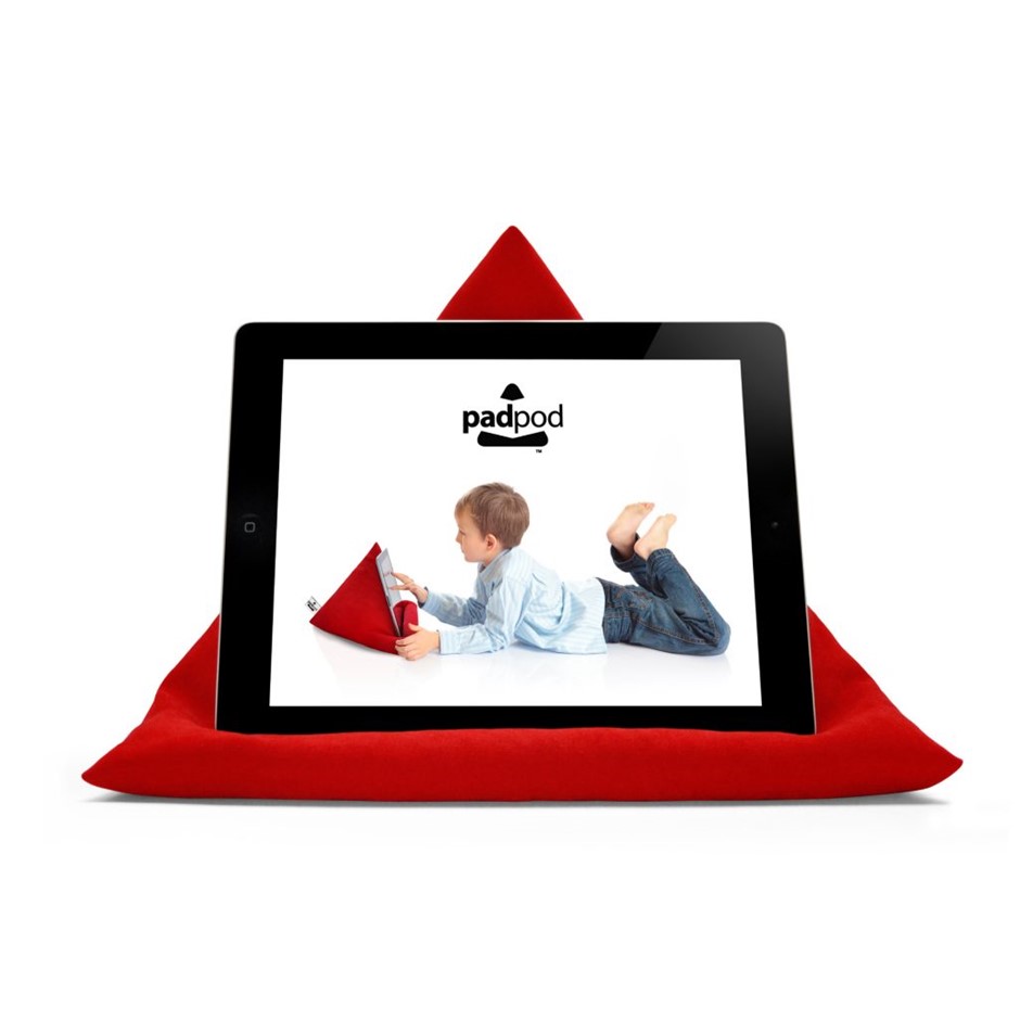 3 x PADPOD MultiUse Tablet Cushion Stand (Red).