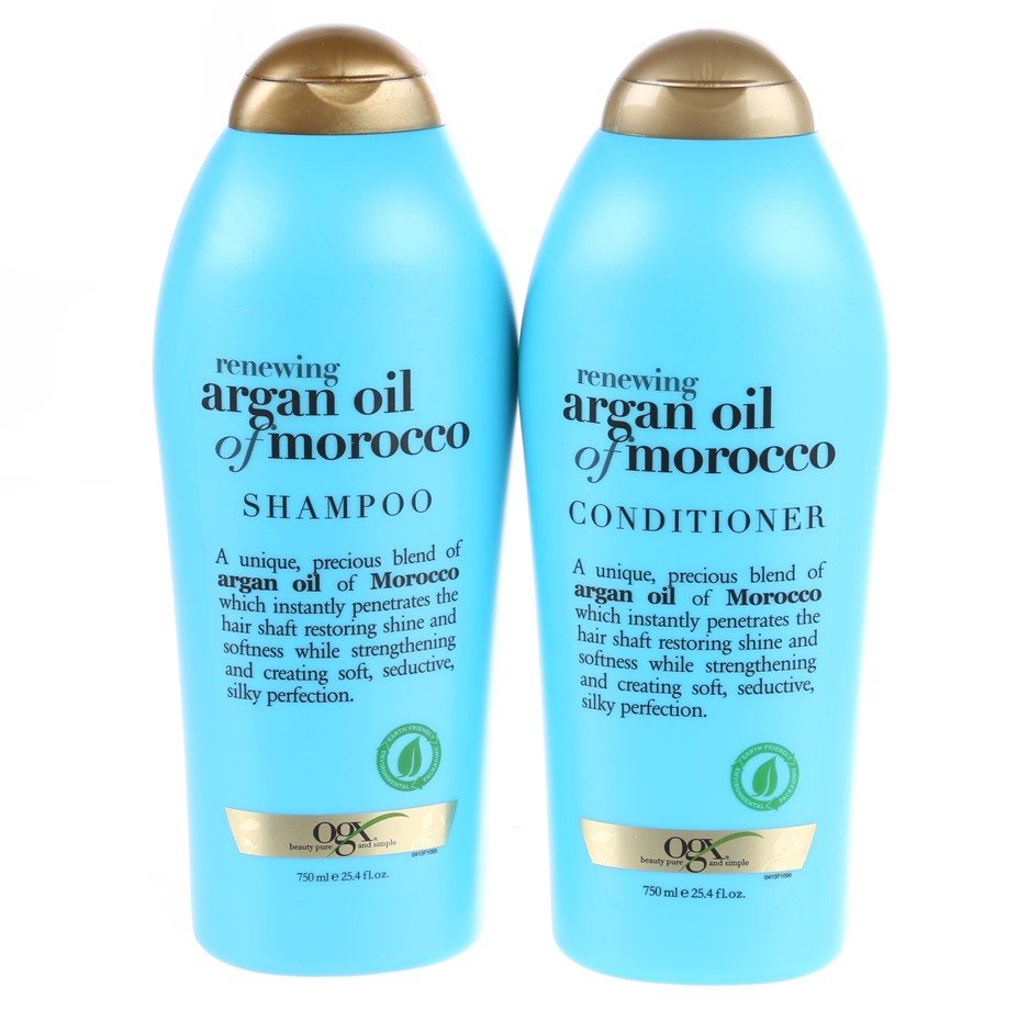 2 x ORGANIX Argan Oil of Morocco, Shampoo & Conditioner 750ml. NB: Not in