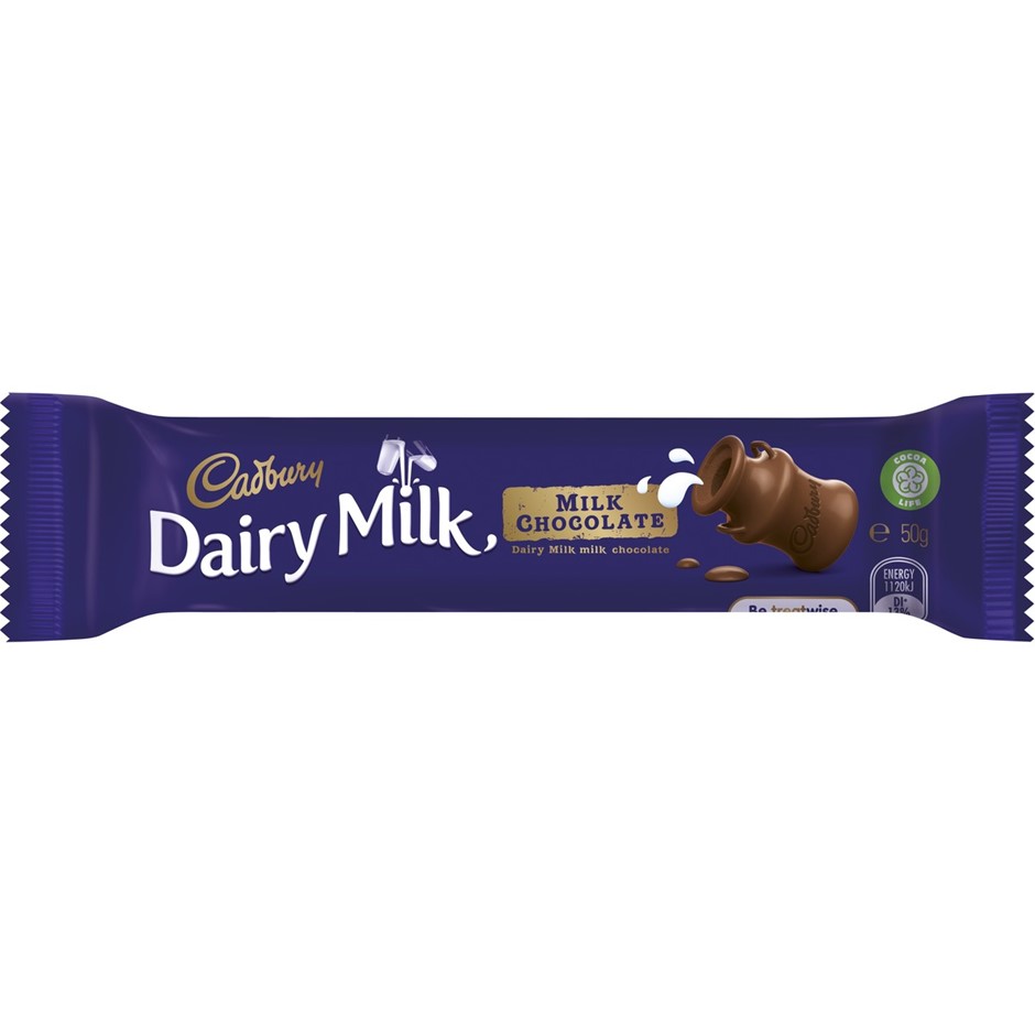 40 x CADBURY Dairy Milk Chocolate Bars, 50g.