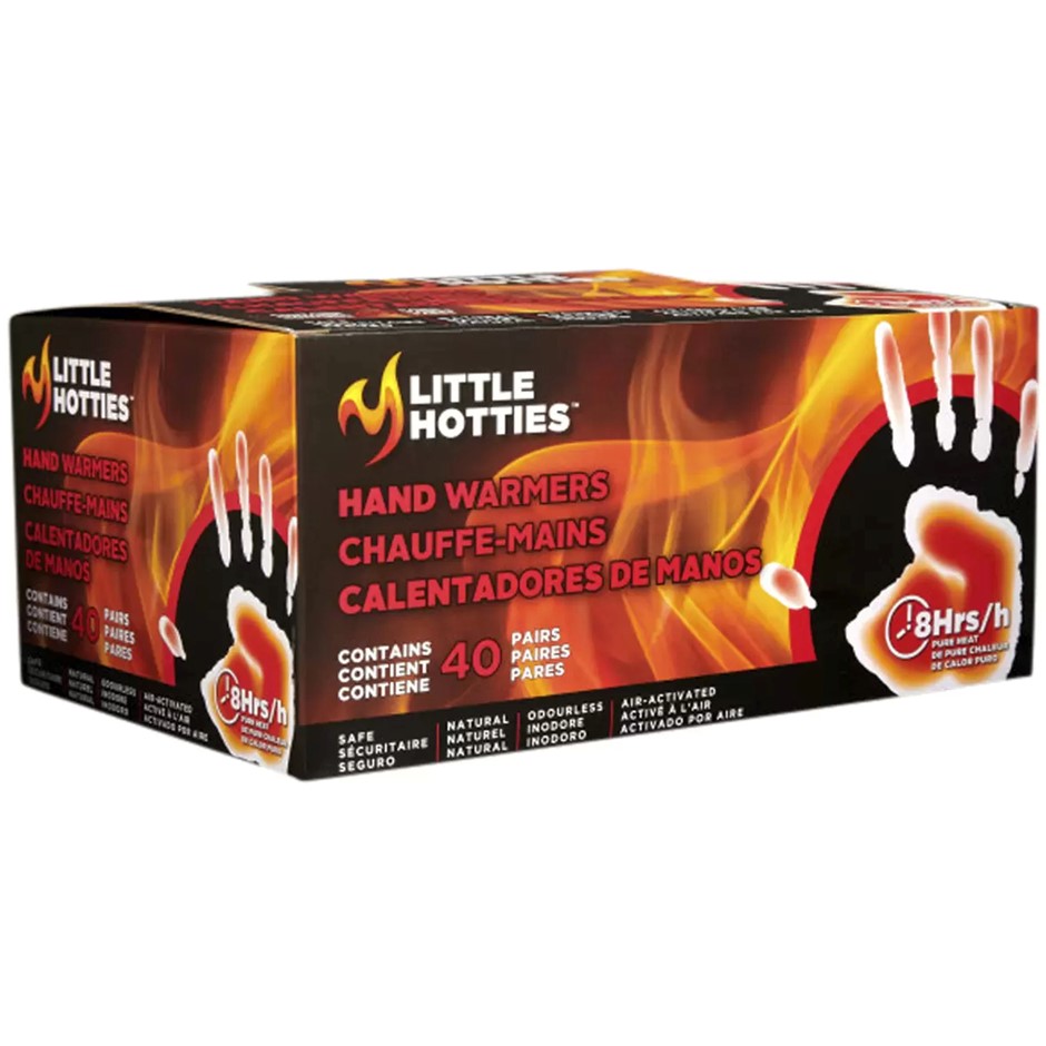 LITTLE HOTTIES Hand Warmer, 40 Pairs. NB: slightly damaged box. Buyers Not
