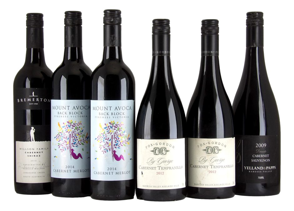 Cabernet Wine Pack (6x 750mL), Multi Region.