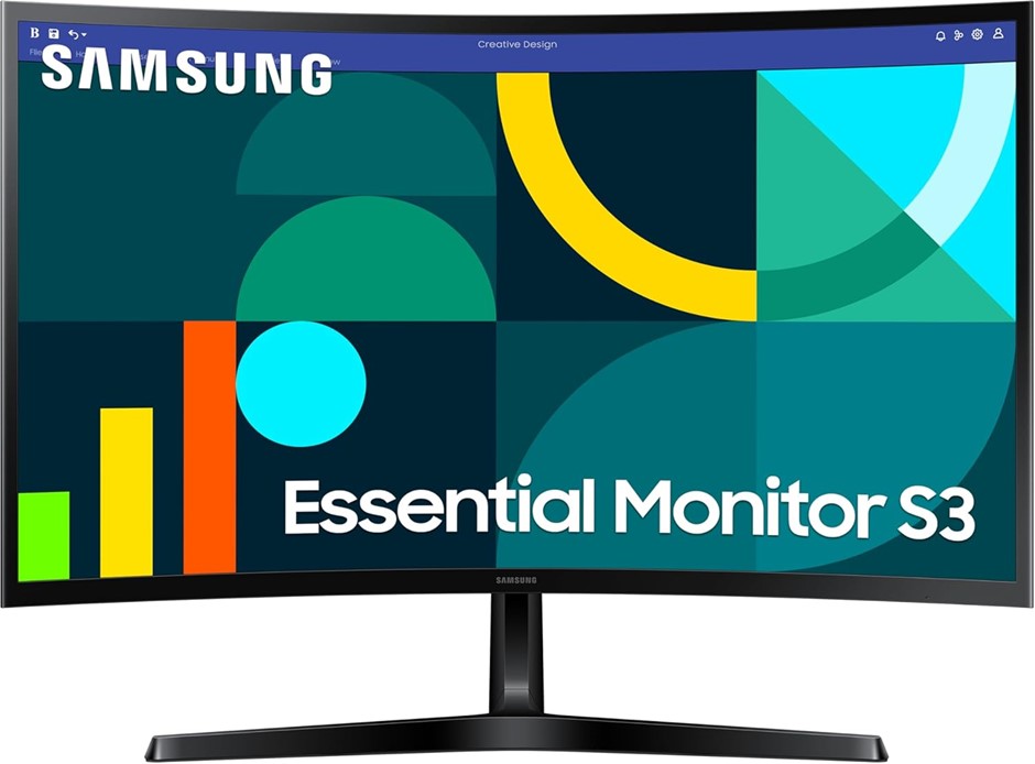 SAMSUNG S27D366DAE 27-inch Curved Monitor, 1920x1080, HDMI 1.4/D-Sub, 100H