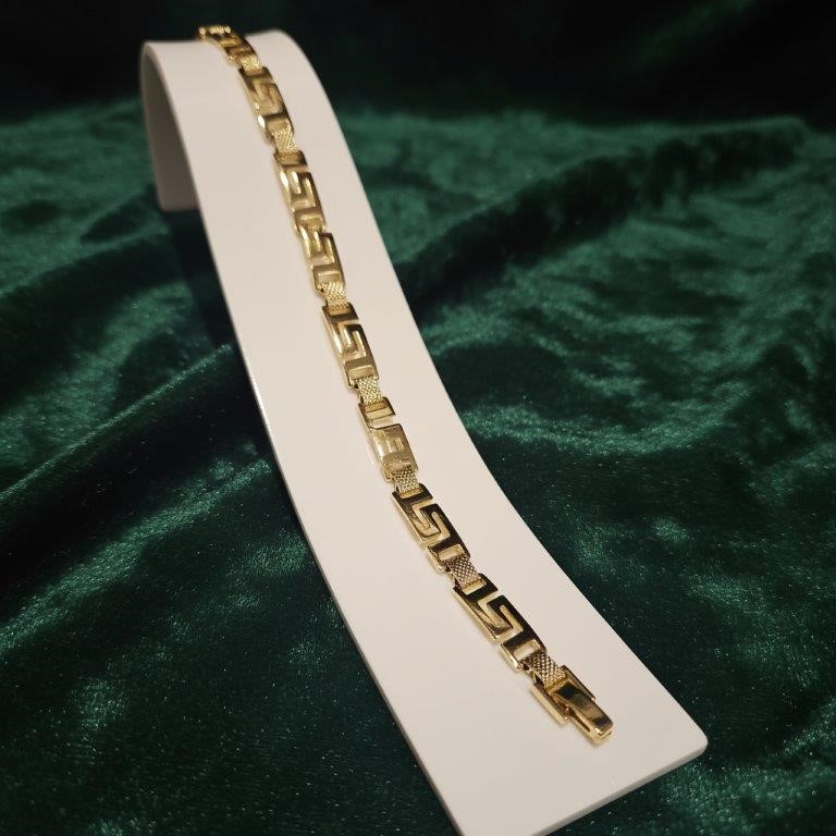 18K/Italy Solid Gold Filled Bracelet -(stamped 18K/Italy)-Warranty Quality