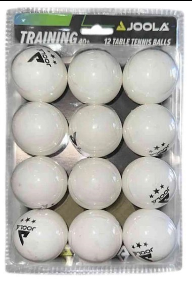 JOOLA Training 12 Pieces 3 Star Table Tennis Balls 40mm Regulation Bulk Pin