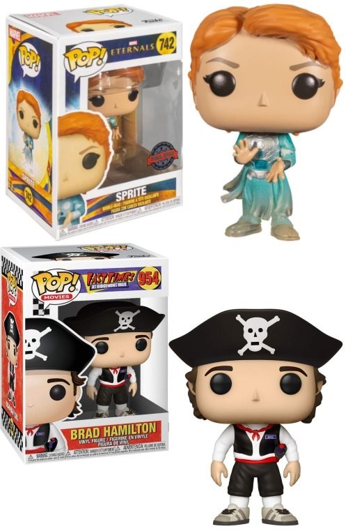2 x FUNKO POP! Vinyl Figure: Eternals Sprite Fading & Fast Times at Ridgemo