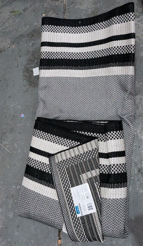 GERTMENIAN Ravenna Area Rug, 200 x 274cm, G19561 Waldon Black Cream.