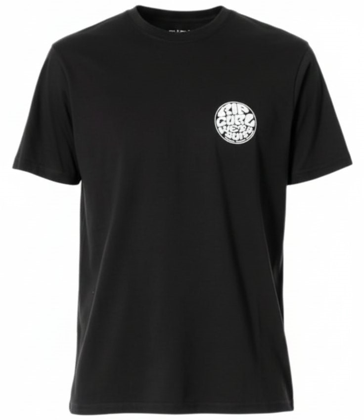RIP CURL Wettie Icon Tee Mens, Black, Size S