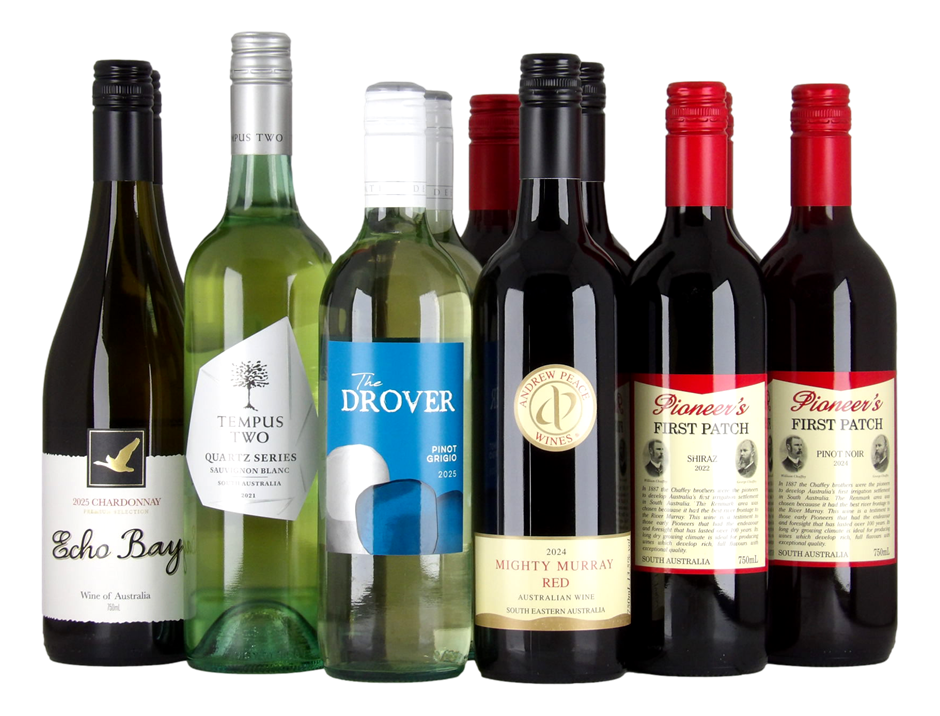 Mixed Aussie Red & White Pack #2 (12x 750mL)