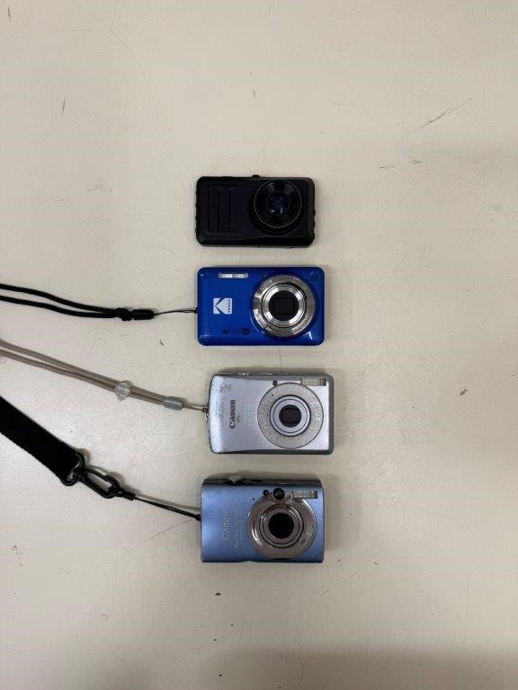 4 x Assorted Digital Compact Cameras including