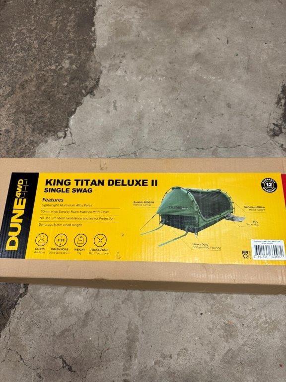 DUNE 4WD King Titan Deluxe 11 Single Swag