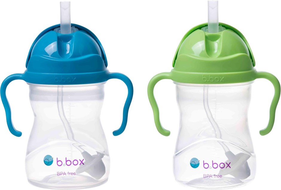 b.box Sippy Cup with Weighted Straw for 6 Month Plus Babies to Toddlers, Co