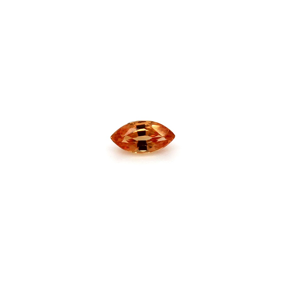 One Orange Sapphire Gemstone