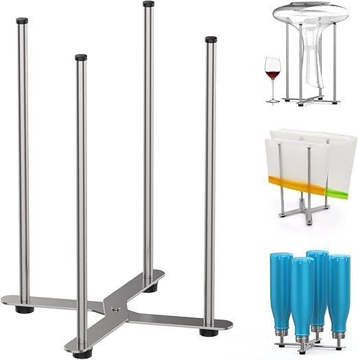 SHILFID Plastic Bag Drying Rack, Multifunctional Wine Decanter Drying Stand