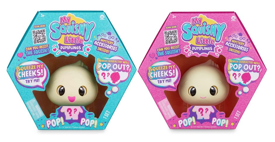 2 x Assorted WOWWEE My Squishy Little Dumplings, Comprising: 1 x Turquoise
