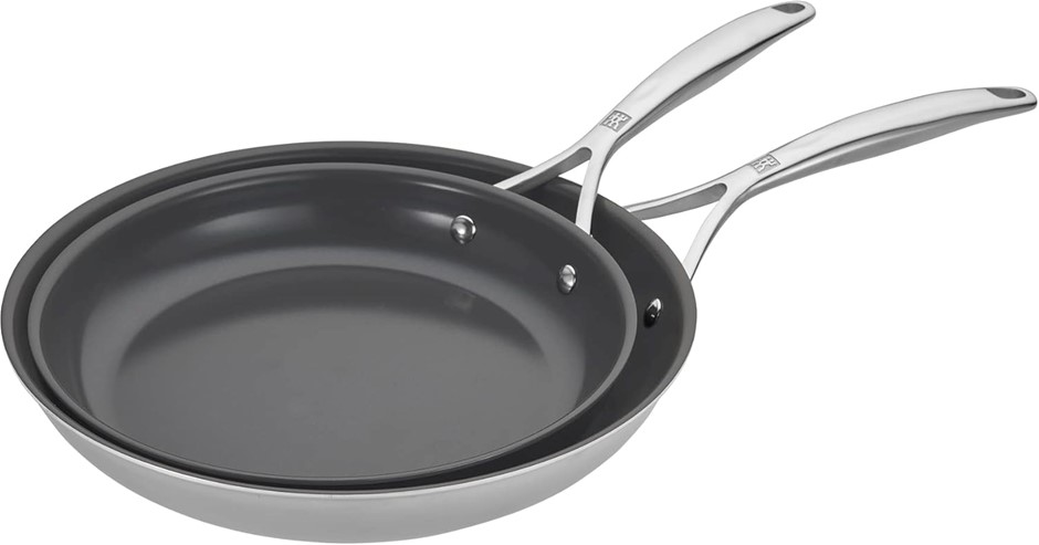 ZWILLING Spirit Energy + 2-pc Stainless Steel Ceramic Nonstick 10-in & 12-i