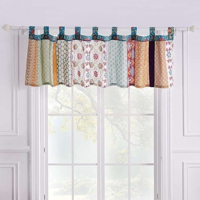 GREENLAND HOME FASHIONS Barefoot Bungalow Thalia Window Valance. Size: 21W