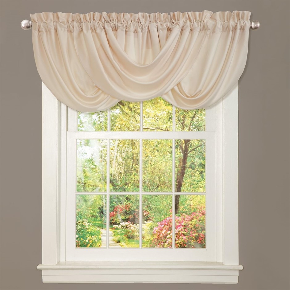 2 x LUSH DECOR Lucia Valance, Ivory.