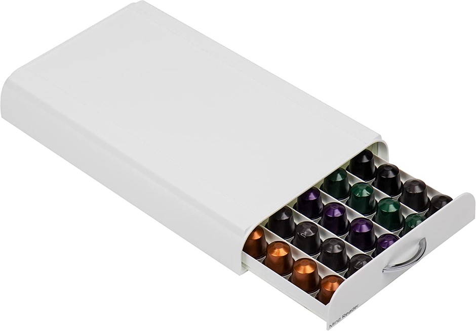 MIND READER 50 Nespresso capsules or 24 Vertuoline capsules Coffee Pod Stor