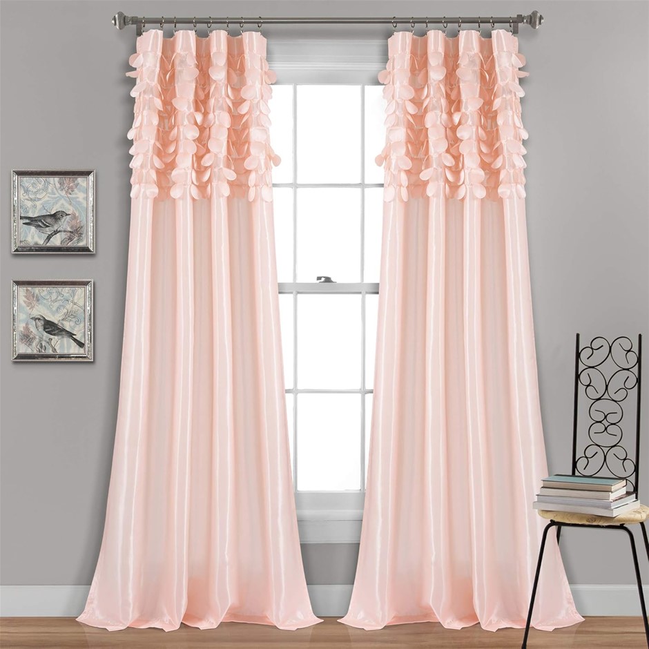LUSH DECOR Circle Dream Window Curtains Panel Set for Living, Dining Room,