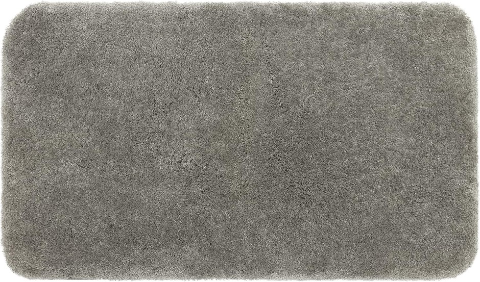 MOHAWK HOME Machine Washable Royal Bath Mat, Silver Grey (1' 5" x 2')