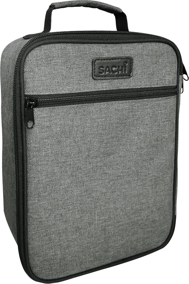 SACHI Insulated Junior Lunch Tote, Charcoal.