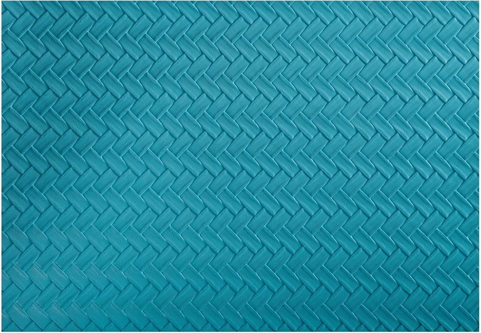 4 x MAXWELL & WILLIAMS Table Accents Leather Look Placemat 43x30cm Teal Pla