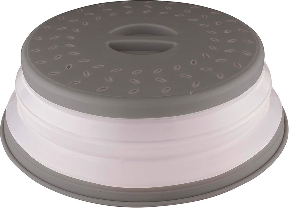 AVANTI Collapsible Microwave Food Cover, Grey,Gray