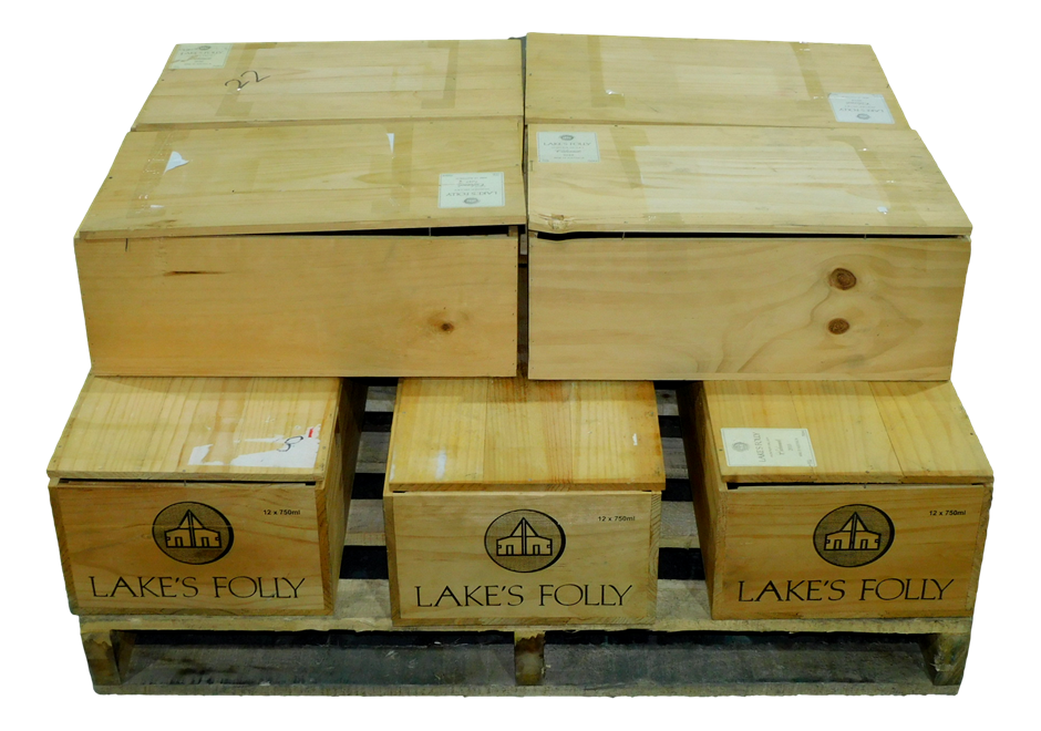 NSW Plt P/Up - 10x Lakes Folly EMPTY Wooden Wine Boxes - Contains NO ...