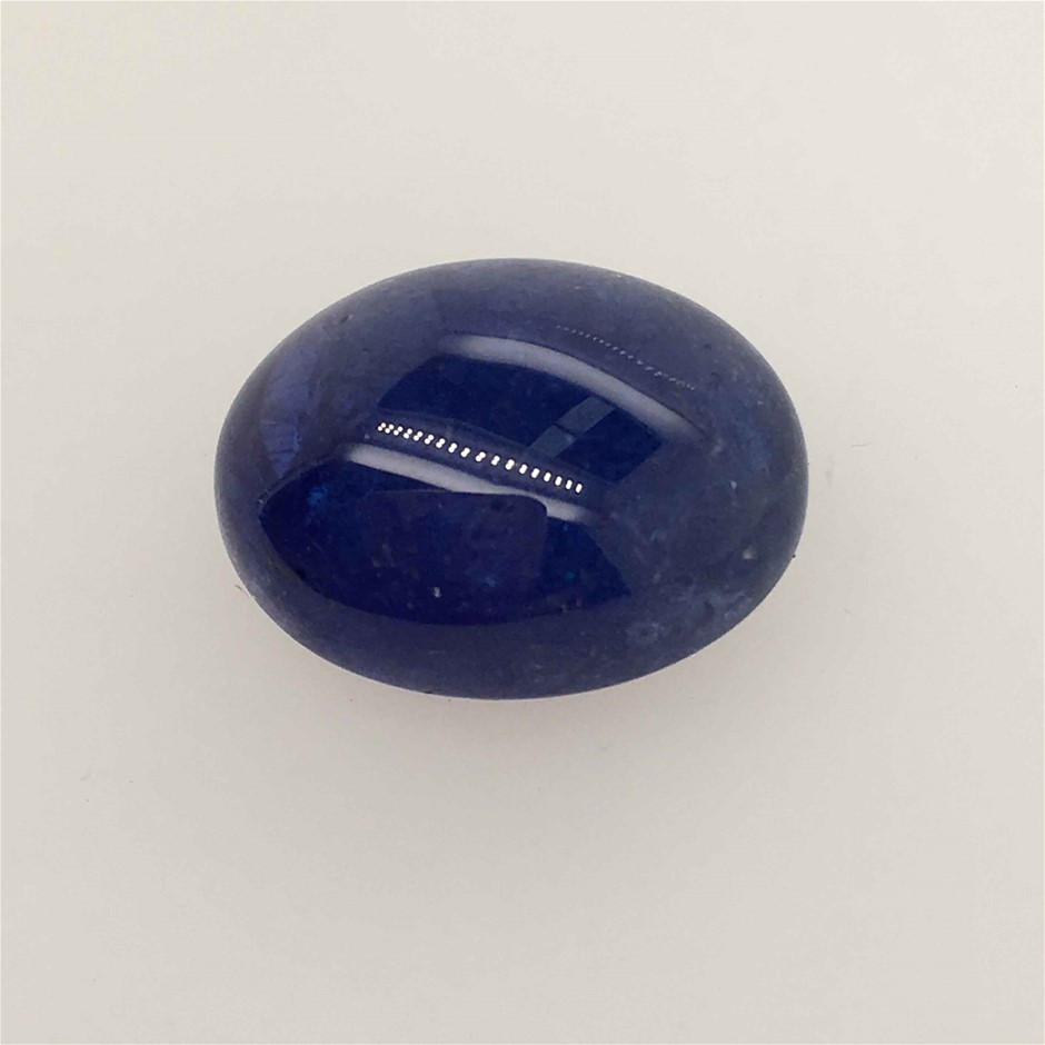 12.05ct One Stone Tanzanite Cabochon Oval