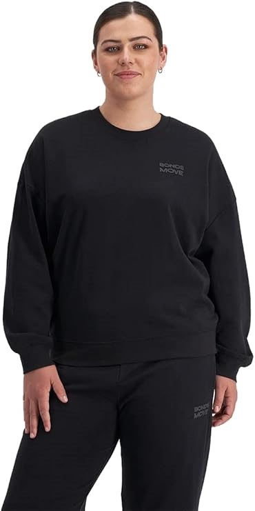 Bonds Women's Essentials Move Pullover, Black, Small