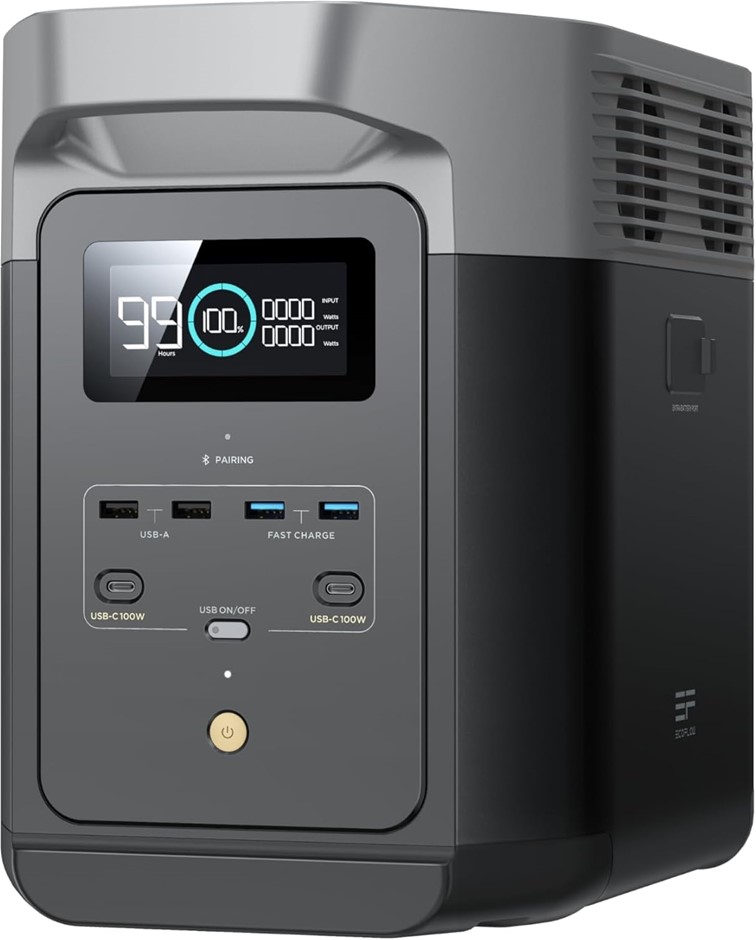 EF ECOFLOW DELTA 2 (950) Portable Power Station, 950Wh LiFePO4 (LFP) Batter