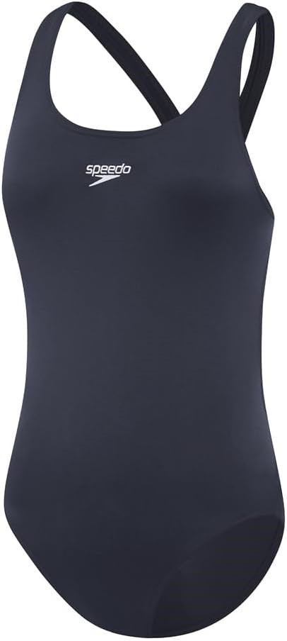 Speedo Women's Endurance+ Leaderback One Piece Swimsuit, Navy, 8
