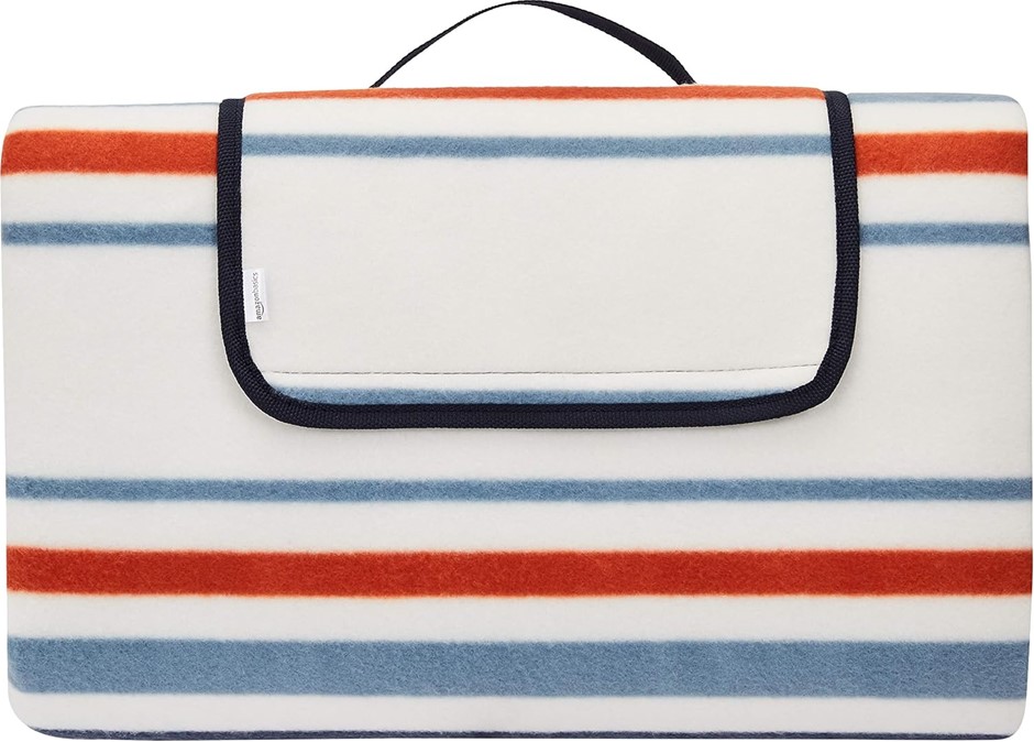 Amazon Basics Picnic Blanket with Waterproof Backing, 200 x 200 cm