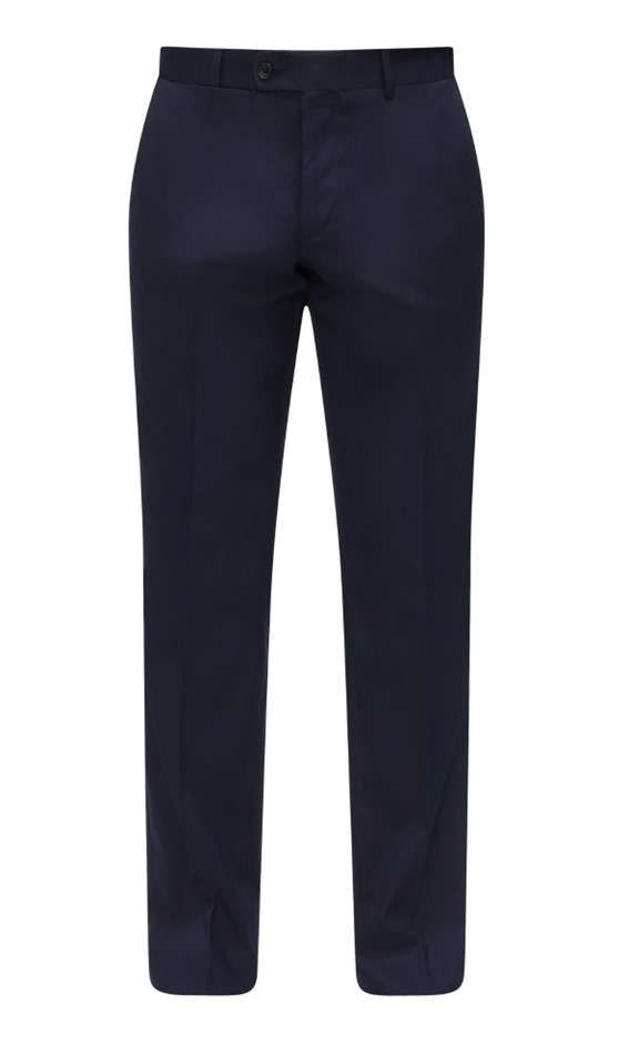 BRACKS Men's Microcheck Trouser, Navy, 92 REG
