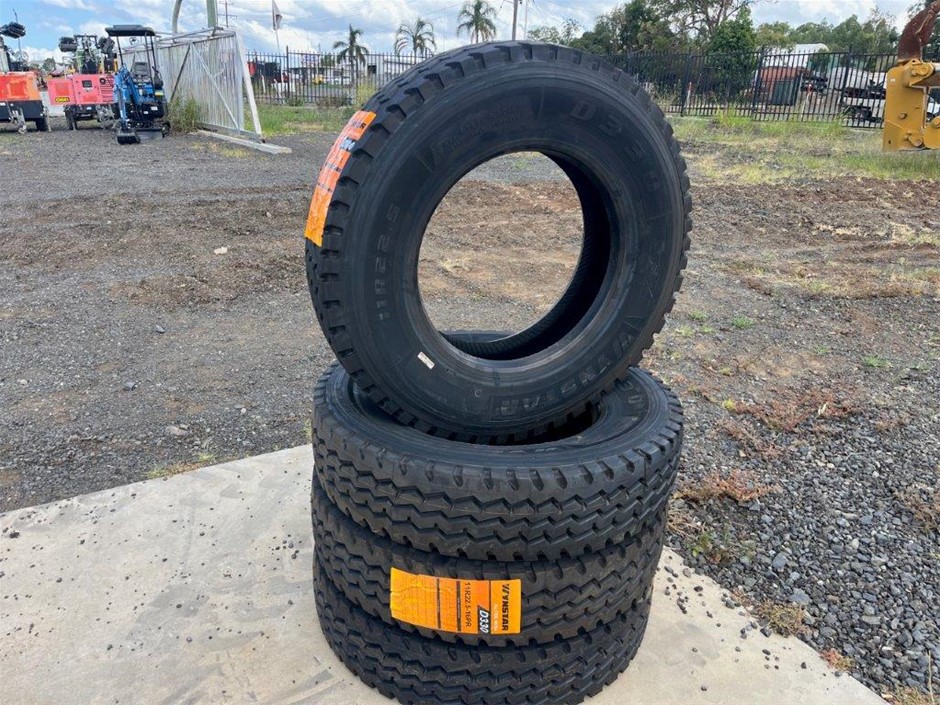 Qty of 4 11R22.5 Truck / Trailer Tyres (Unused)