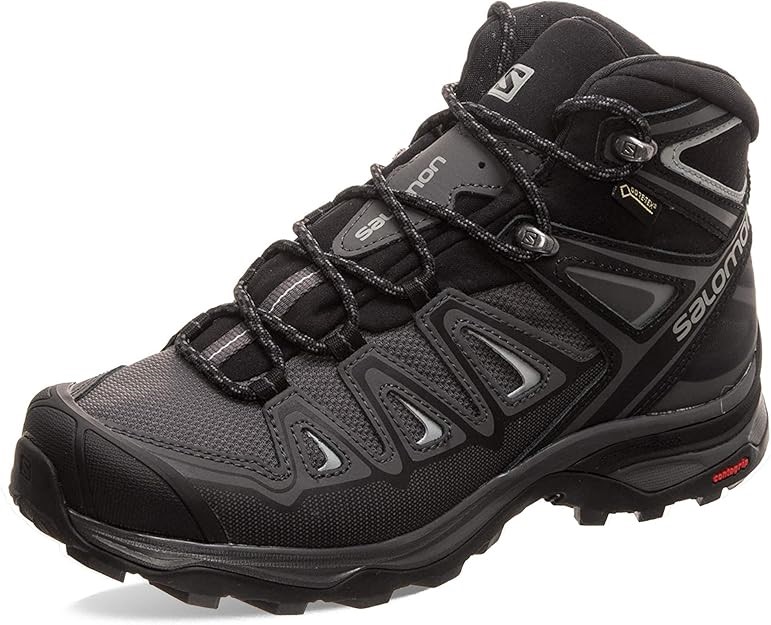 Salomon Women's Ultra 3 Mid GTX Trail Running and Hiking Shoe, Magnet Black