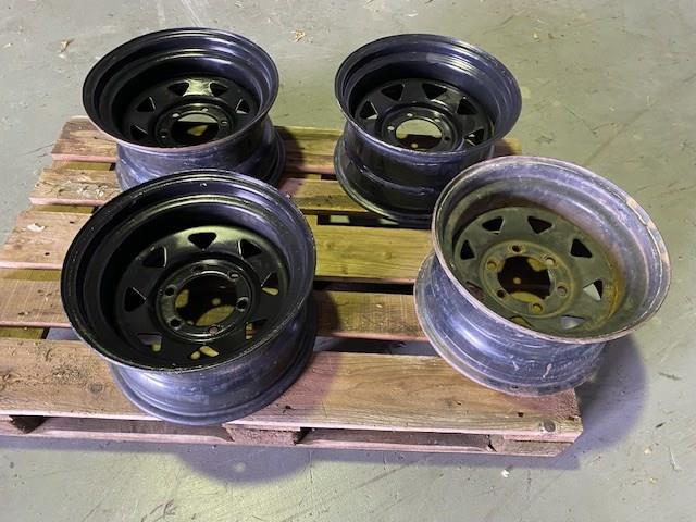 Toyota Landcruiser 6 Stud Black Rims x4 Auction (0003-8021639) | Grays ...