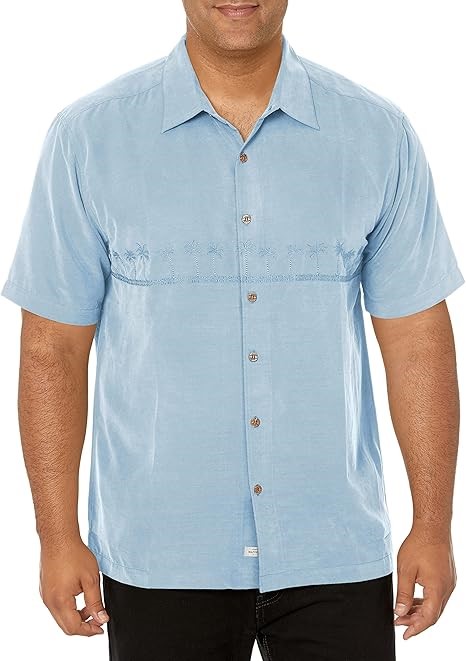 QUICKSILVER Men's TAHITI PALMS 4 WOVEN Button Down Shirt (Size M)
